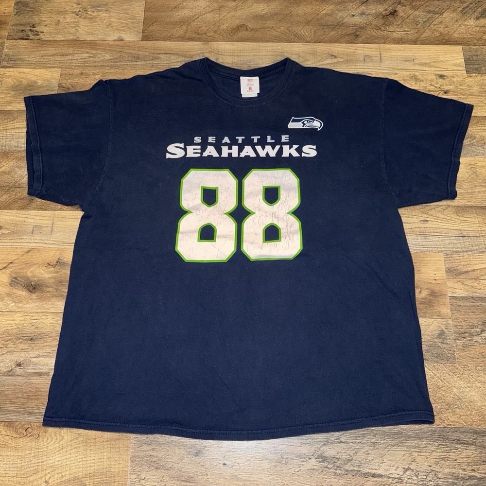 Seattle Seahawks Mens 2XL Jimmy Graham #88 Blue NFL T-Shirt